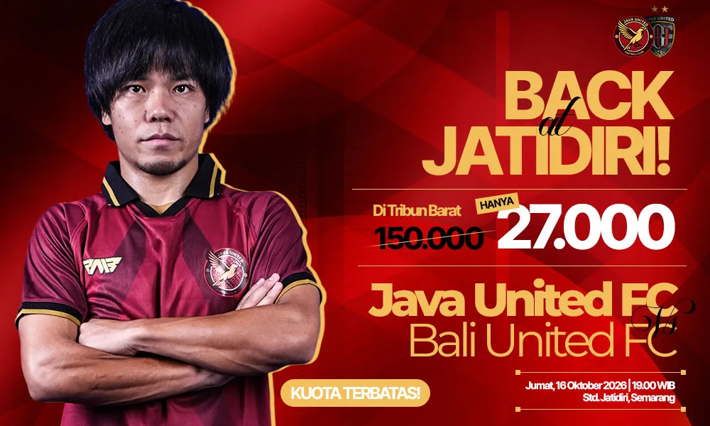 Rasakan Euforia Laga Java United Vs Bali United dengan Tiket Rp 27.000